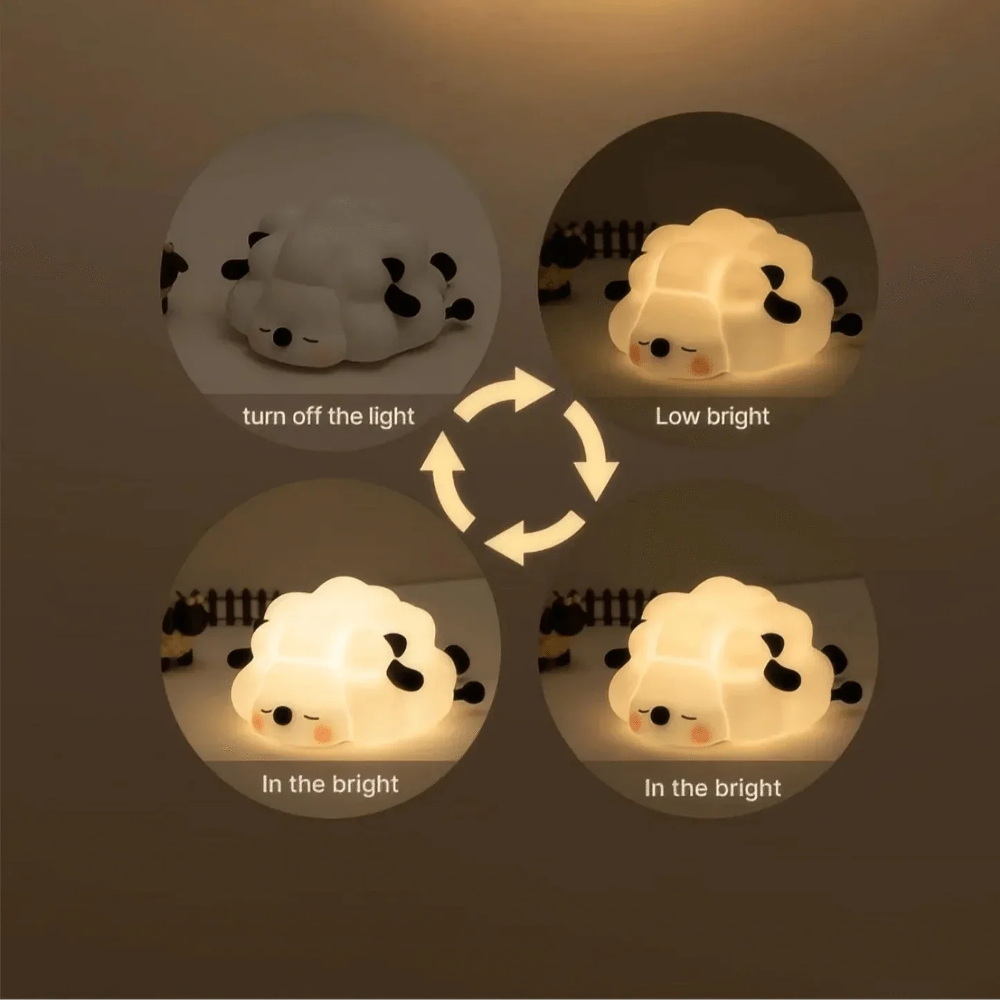 Verthara Silicone LED Night Light Animal Shape