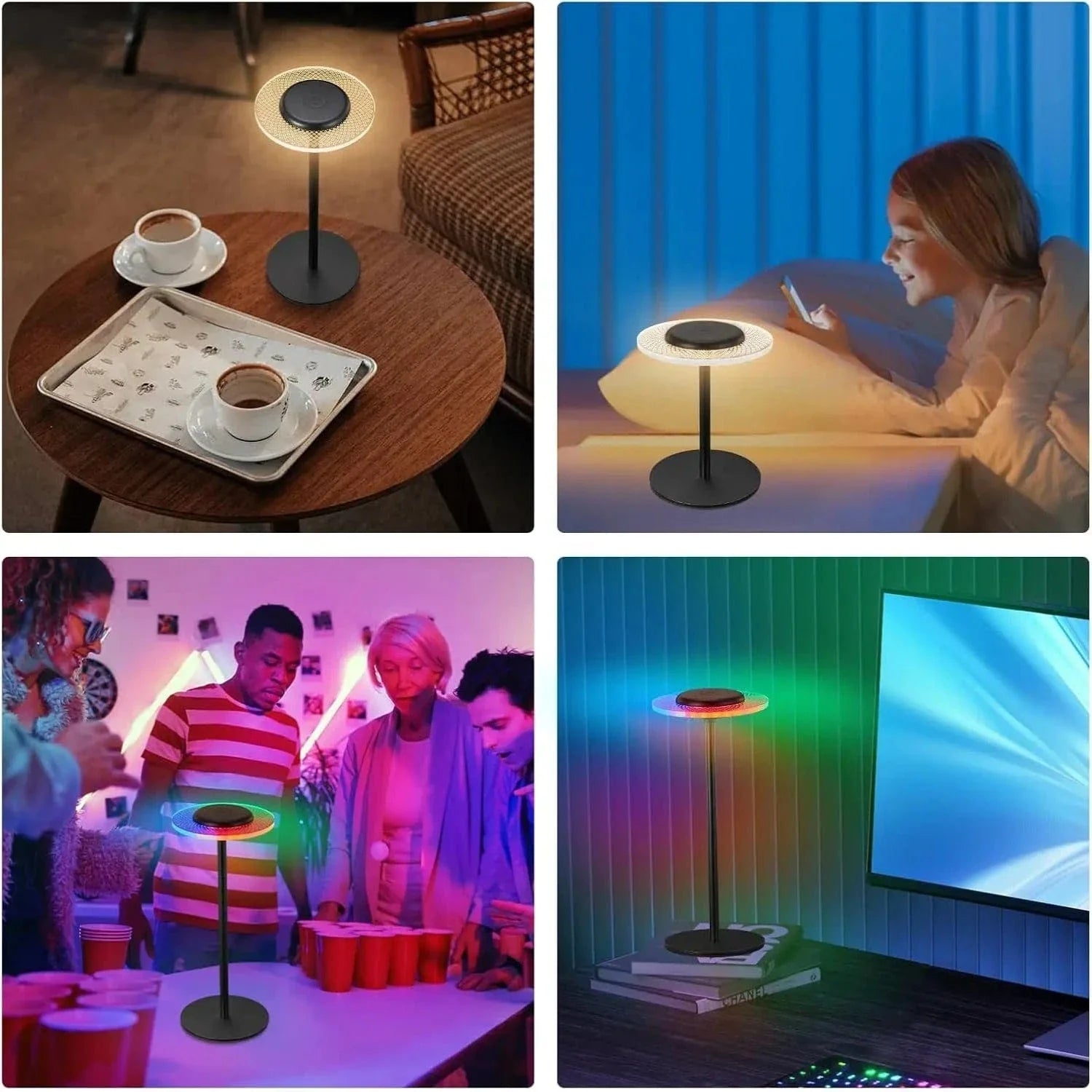 Verthara Smart RGB LED Rechargeable Table Lamp