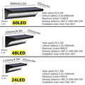 Verthara Solar Garden Wall Lights - Motion Sensor LED