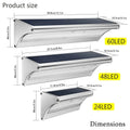 Verthara Solar Garden Wall Lights - Motion Sensor LED