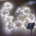 Verthara Solar LED Curtain Light - Copper Wire String Lights