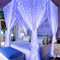 Verthara Solar LED Curtain Light - Copper Wire String Lights