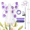 Verthara Solar LED Garden Light - Angel Design - Waterproof - Outdoor Decorative - Automatic On/Off - Durable Stainless Steel