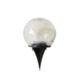 Verthara Solar LED Garden Light - Cracked Glass Ball Design - Waterproof - Warm White - Outdoor - Patio - Lawn Decor S