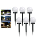 Verthara Solar LED Garden Light With Ground Plug – Waterproof - Modern Design - Automatic Light Control - 7 Colour Options - Eco-Friendly 6 Pcs