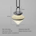 Verthara Solar LED Hanging Lantern - Waterproof - USB Rechargeable - Three Lighting Modes - Ideal For Outdoor - Garden - Patio - Camping