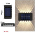 Verthara Solar LED Outdoor Wall Light – Waterproof - Auto On/Off - Warm White - Durable ABS - Easy Installation - IP65 Rated