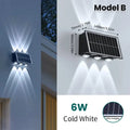 Verthara Solar LED Up and Down Wall Light - 4W to 8W 6 LED-Cold