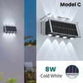 Verthara Solar LED Up and Down Wall Light - 4W to 8W 8 LED-Cold