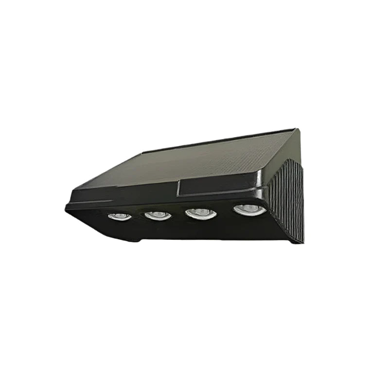 Verthara Solar Outdoor LED Wall Lamp 4 Beads / Warm Light