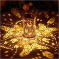 Verthara Solar Powered Floral Pattern Lantern