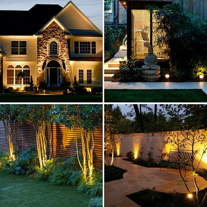 Verthara Solar-Powered LED Garden Spotlight