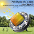Verthara Solar Powered LED Ground Lights – In-Ground Installation – Waterproof - Durable ABS - Automatic Dusk to Dawn - Ideal for Garden and Pathway