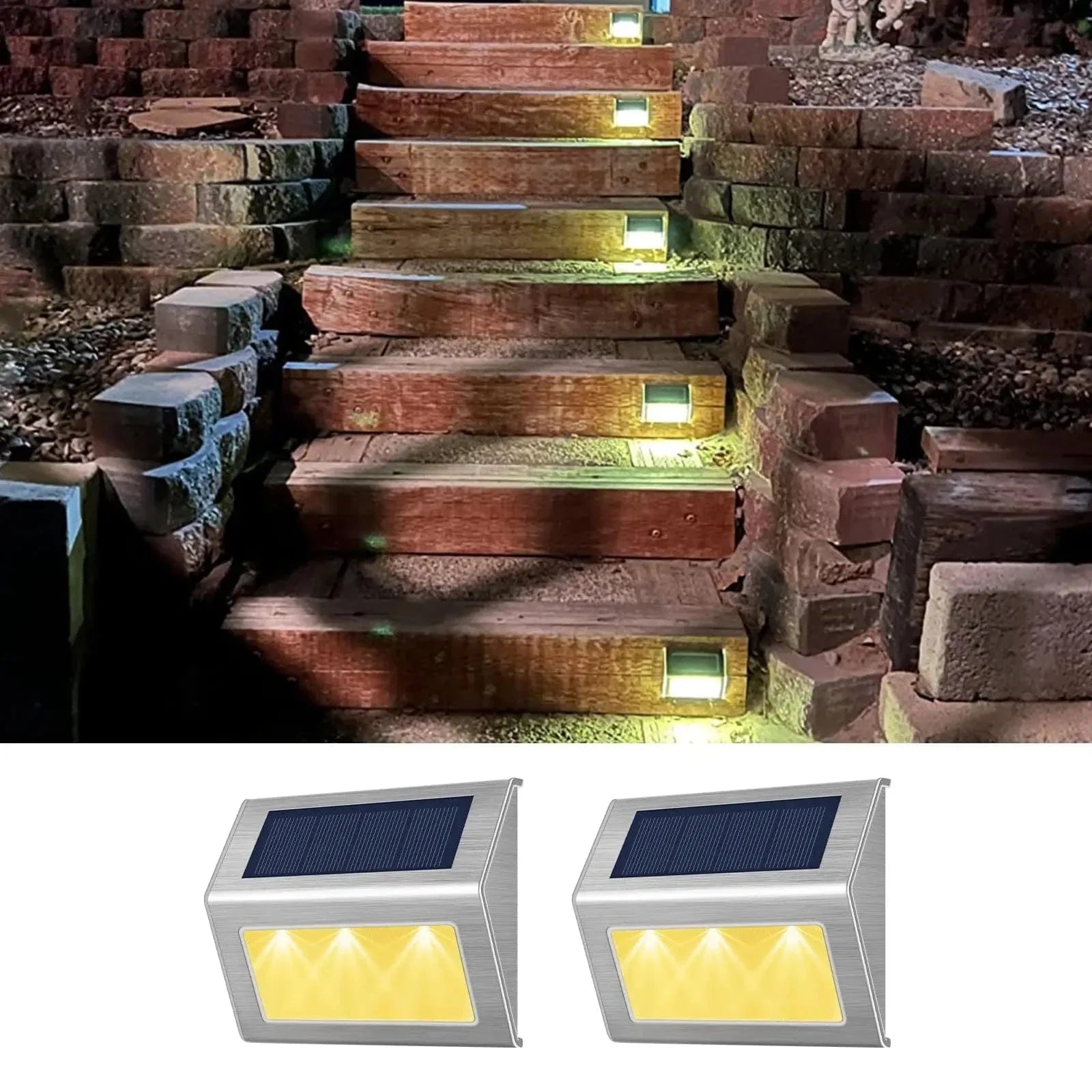 Verthara Solar Step Light 2Pack Warm White
