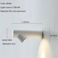 Verthara Stylish LED Wall Sconce - Durable Aluminum Outdoor Wall Lights in Black, Grey, and White for Indoor and Bathroom Use