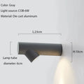 Verthara Stylish LED Wall Sconce - Durable Aluminum Outdoor Wall Lights in Black, Grey, and White for Indoor and Bathroom Use
