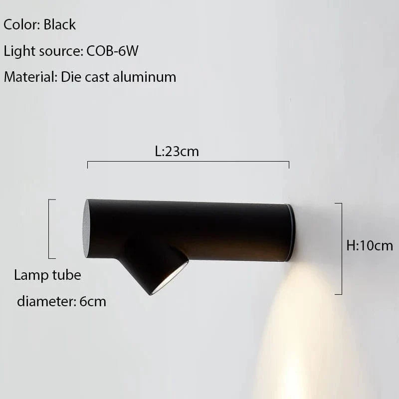 Verthara Stylish LED Wall Sconce - Durable Aluminum Outdoor Wall Lights in Black, Grey, and White for Indoor and Bathroom Use