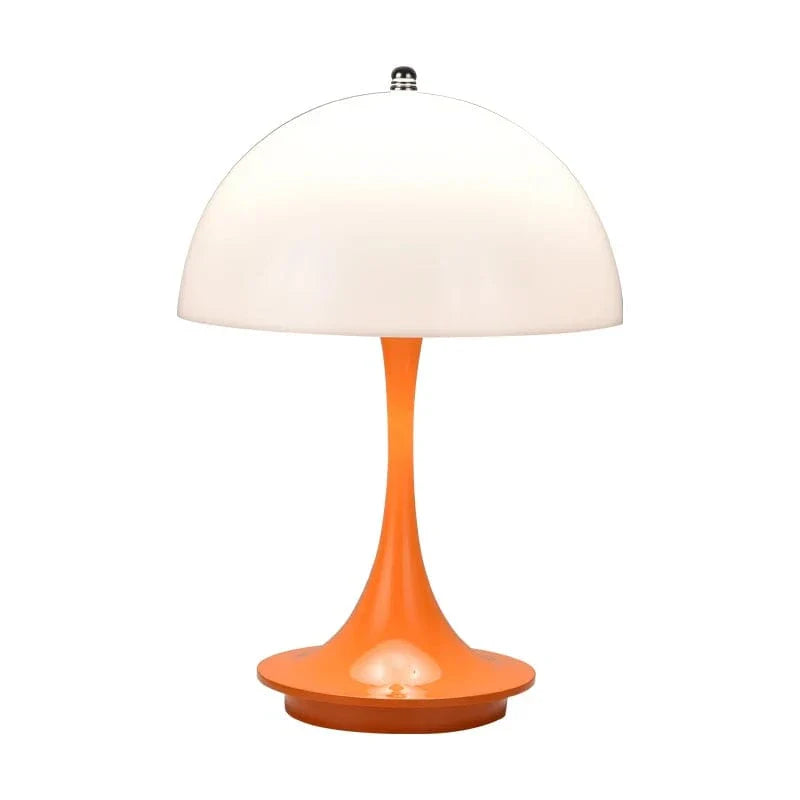 Verthara Touch Dimmable USB Charging Table Lamp – Tri-Colour - Rechargeable - Compact Design - Modern - Perfect For Bedside Or Desk Use Orange