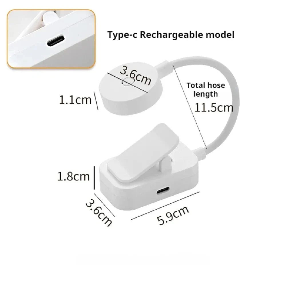 Verthara USB Rechargeable LED Book Light With Clip - Dimmable - 3 Colour Temperature Modes - 360° Flexible Neck - Eye Protection - Portable Design Default