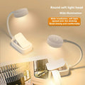 Verthara USB Rechargeable LED Book Light With Clip - Dimmable - 3 Colour Temperature Modes - 360° Flexible Neck - Eye Protection - Portable Design Default