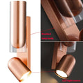 Verthara Vintage Glass Wall Sconce with Rotatable Design for Indoor Bedroom and Aisle Lighting – Available in Black, Rose Gold, Coppery