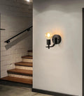 Verthara Vintage Iron Wall Sconces – Surface Mounted Wall Lights – Industrial Style - E27 Base - Indoor Lighting - Durable Iron Construction