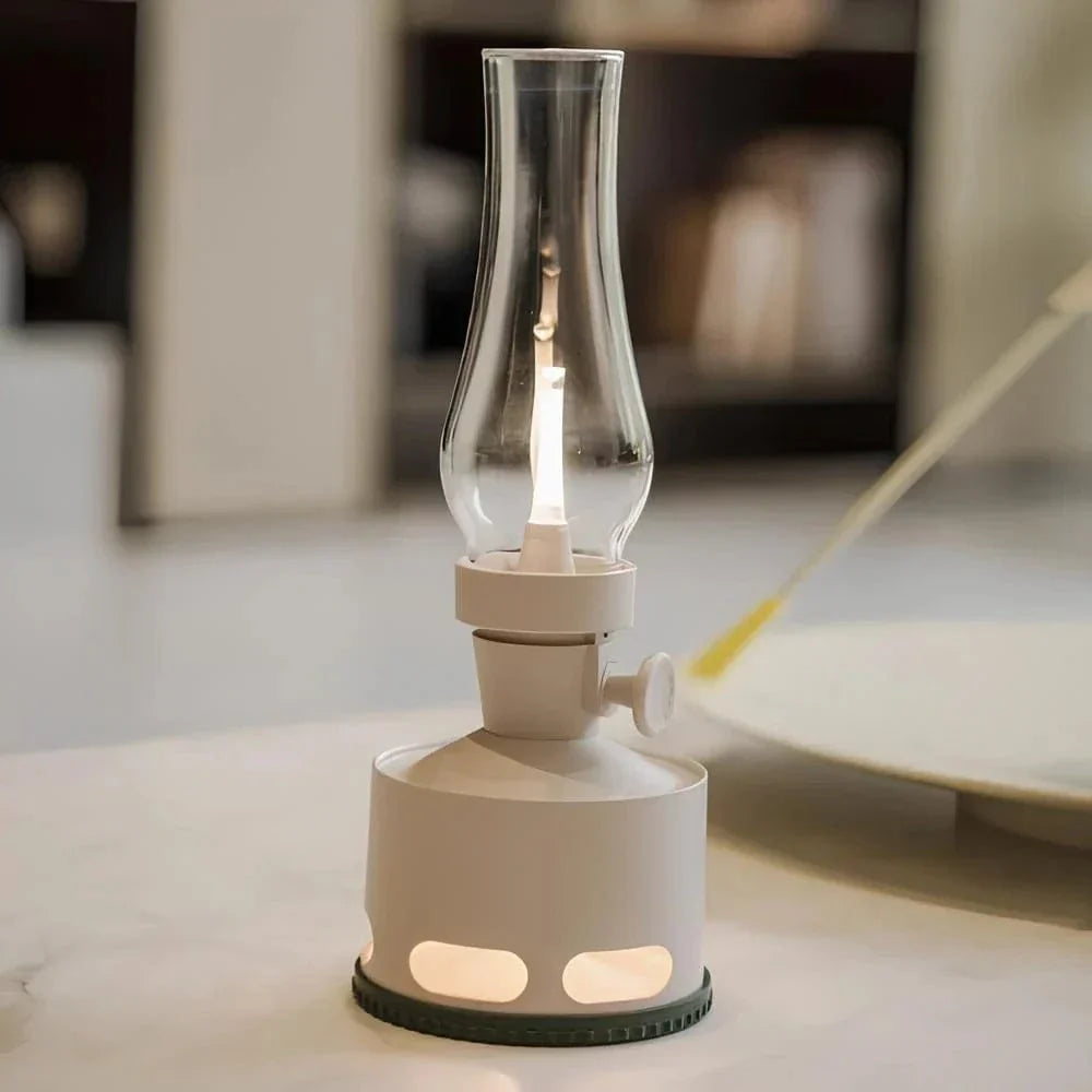 Verthara Vintage LED Lantern Rechargeable Table Lamp