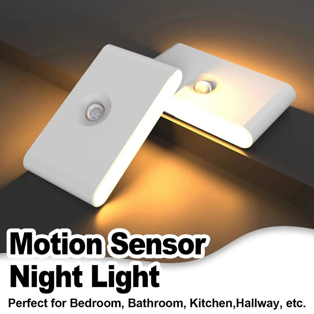 Verthara Wireless LED Motion Sensor Night Light With Magnetic Mount – Rechargeable - Warm White - Indoor Use - Long Battery Life - Smart Control